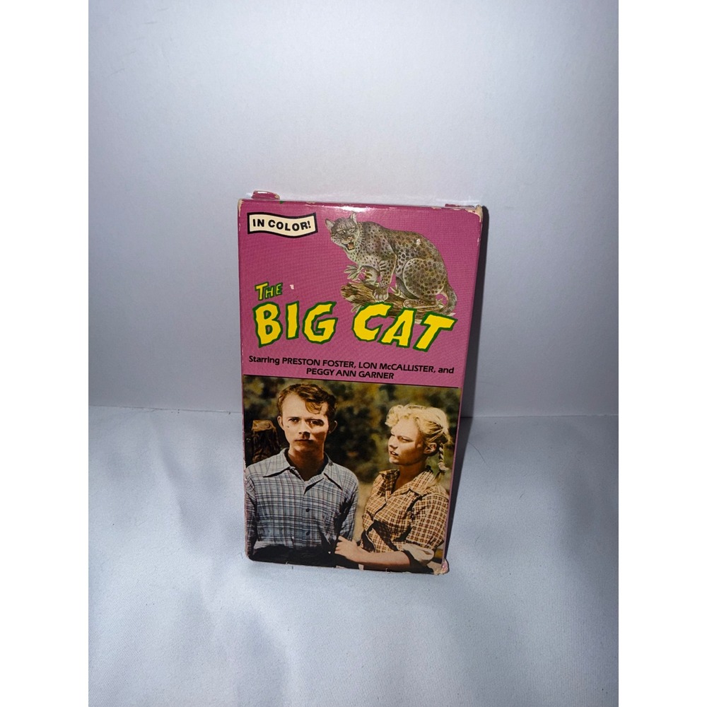 The Big Cat VHS 1988 United American Video Preston Foster Lon McCallister Color